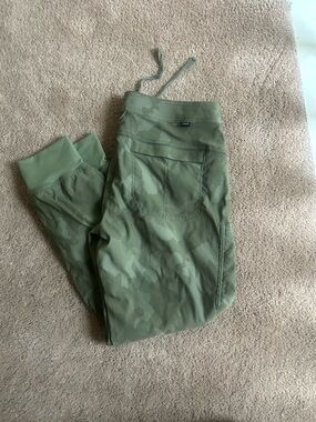 Prana Olive Green Camo Joggers